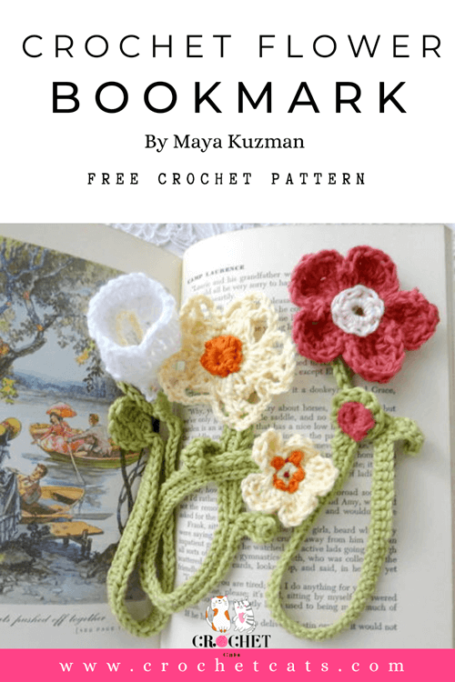 Clochet_Flower Bookmark_Free_Crochet_Pattern