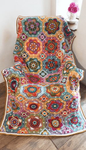 Persian Tile Crochet Blanket