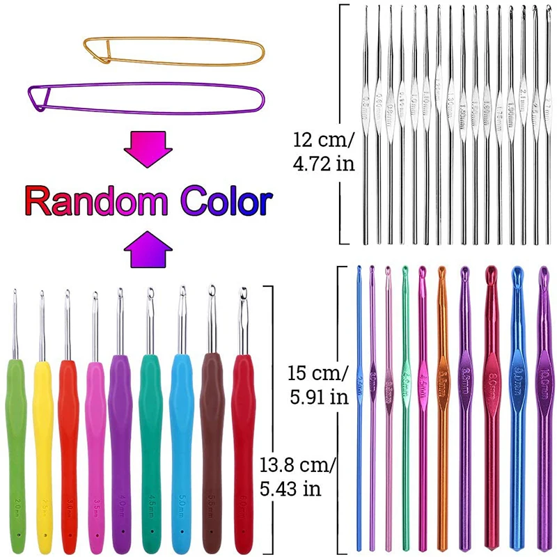 Beginner Crochet Kit – All-in-One Set with Hooks, Yarn for Travel – Flowers - Image 3