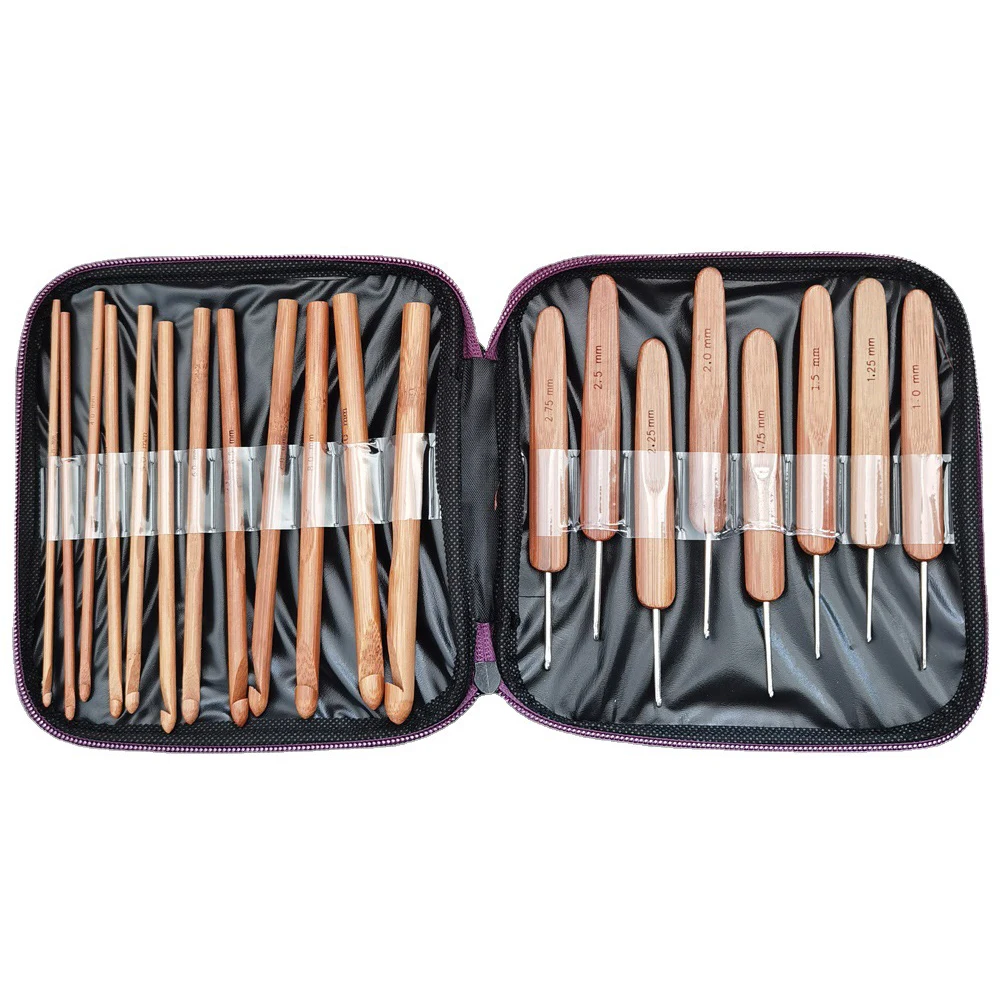 20pcs bamboo crochet