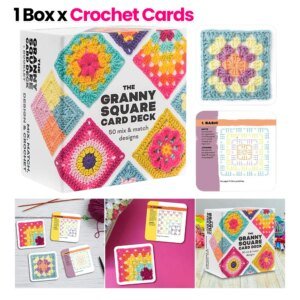 50-Piece Mix & Match Crochet Pattern Cards Set