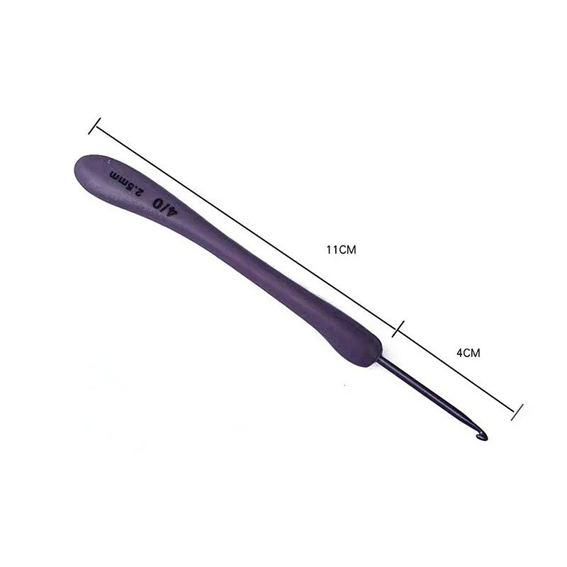 8-Piece Purple Crochet Hooks Set (2.5–6.0mm) - Image 3