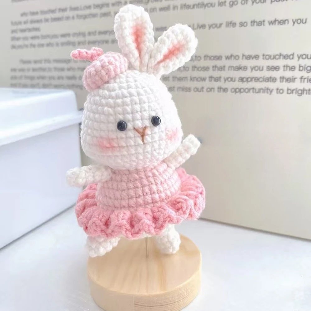 Cute Crochet Rabbit Doll Keychain - Image 6