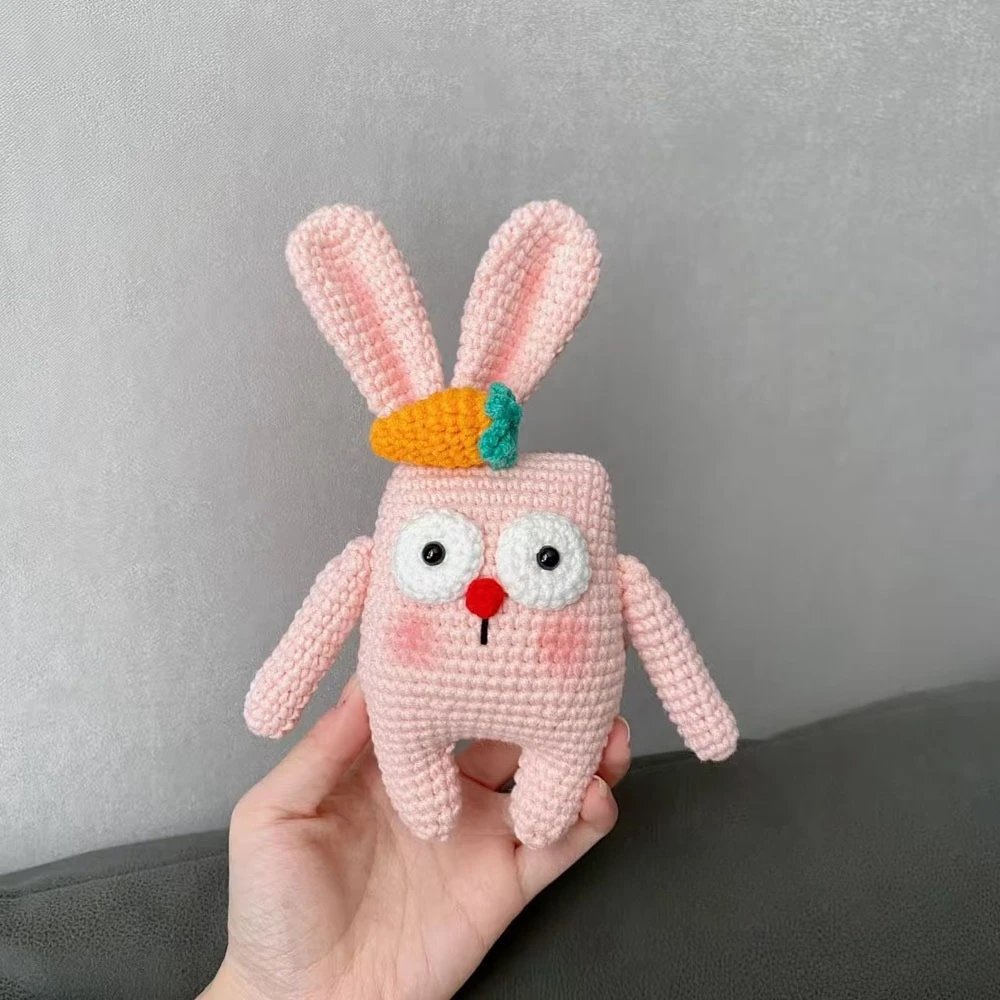 Cute Crochet Rabbit Doll Keychain - Image 4