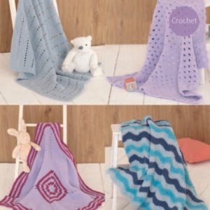 Blankets in Sirdar Snuggly Snowflake Chunky - 4727 - Downloadable PDF
