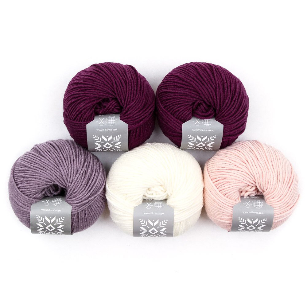MillaMia Naturally Soft Aran 5 Ball Color Pack