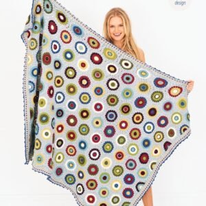 Pressed Flowers Blanket in Stylecraft Bellissima DK - 9613 - Downloadable PDFn