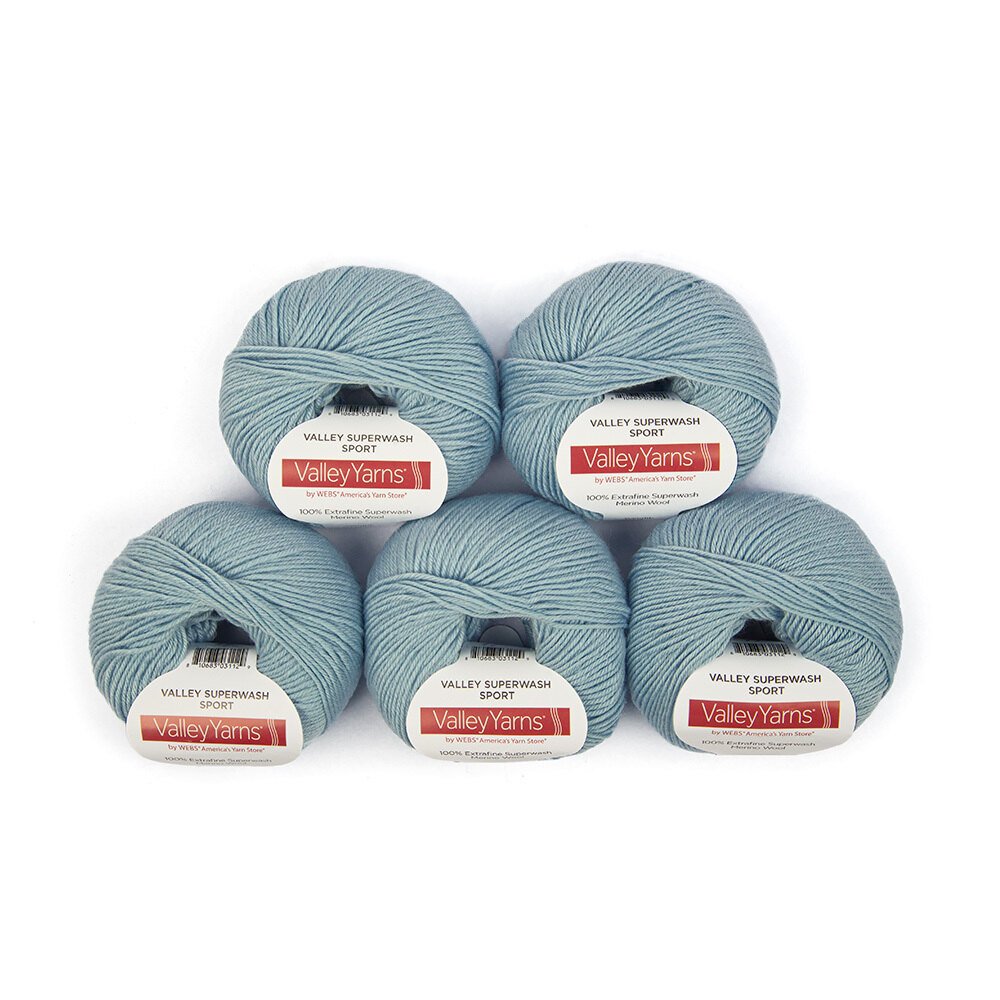 Valley Yarns Superwash Sport 5 Ball Value Pack