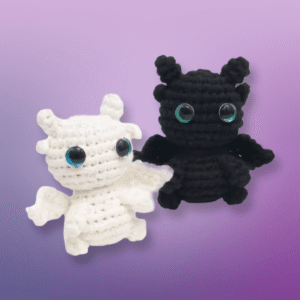 Black And White Crochet Animals - Beginner Amigurumi Crochet Kit