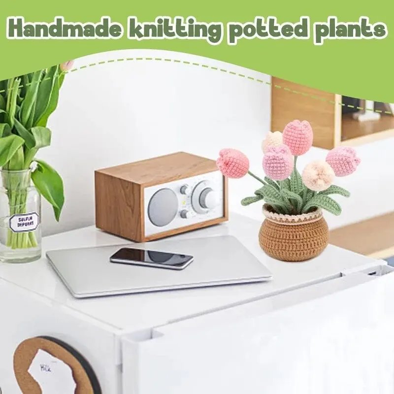 BUDDUR Crochet Knitting Kit With Cotton Yarn Thread And Instruction For Fabric Weaving DIY Non-finished Materials Package - Image 6