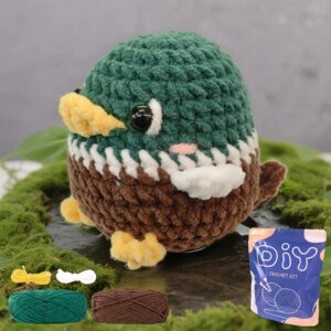 YAMAXIN 1PC Wild Duck Theme Crochet Kit for Beginners - Easy DIY Craft Tool Set with Knitting Arts & Crafts Project