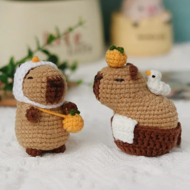 Capybara Crochet Kit, Cute Animal Crochet Kit Set, Christmas Gift, Crochet Kit For Beginners, Crochet Kit For Craft Lovers - Image 3