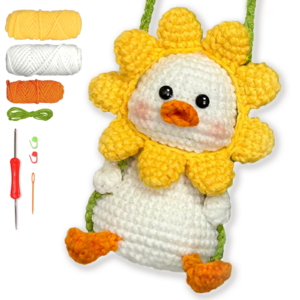 YAMAXIN DIY Crochet Kit Beginner Friendly  Duck Craft Tool Set for Novices Easy Arts And Crafts Knitting