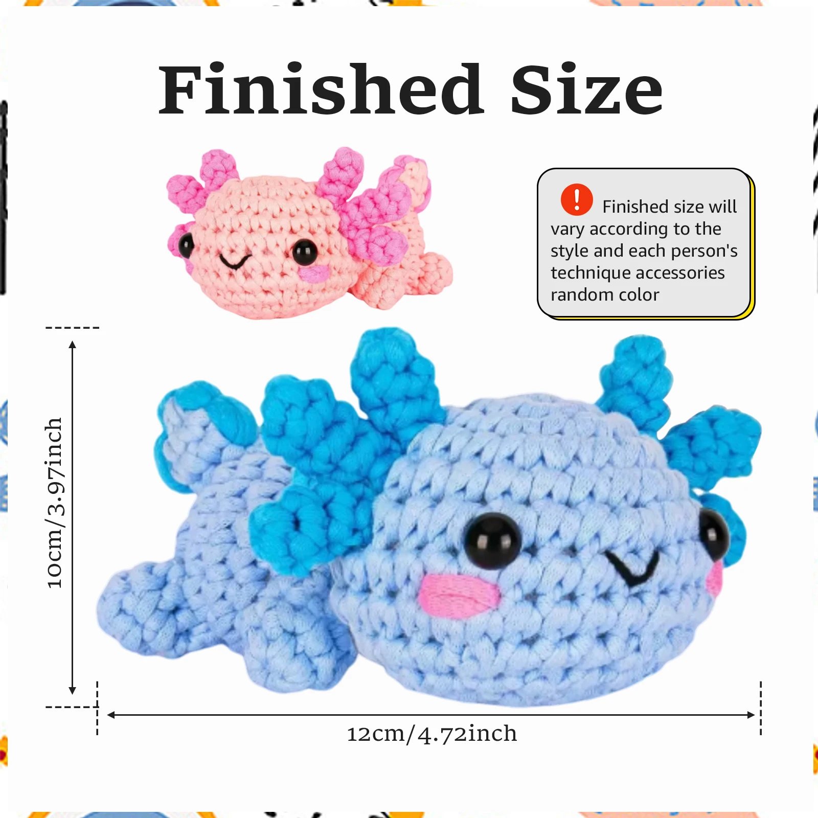 Crochet Kit for Beginners Complete Crochet Animal Knitting Kit Adorable Elephant Crochet Starter Pack with Wool Stuffing Crochet - Image 6