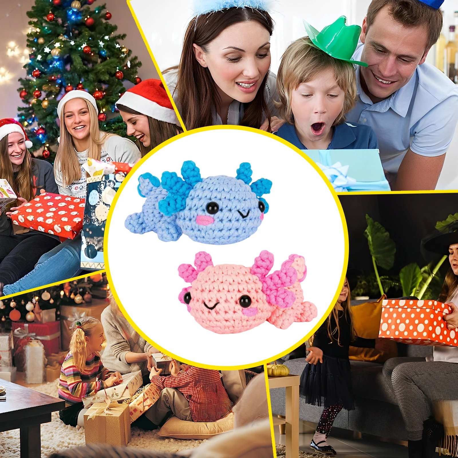 Crochet Kit for Beginners Complete Crochet Animal Knitting Kit Adorable Elephant Crochet Starter Pack with Wool Stuffing Crochet - Image 4