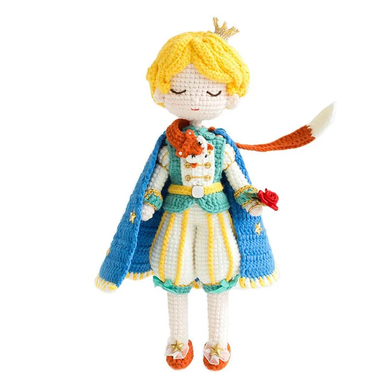 Susan's Family DIY Crochet Kit Little Prince Doll Material Package with Chinese Instructions