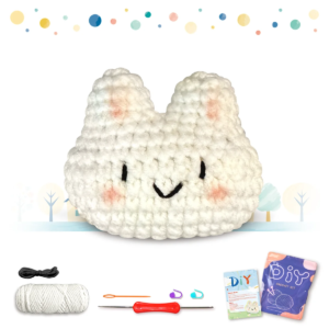 YAMAXIN Cute Animal Theme Crochet Kit for Beginners - DIY Craft Tool Set Easy Knitting Arts And Crafts Project