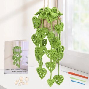 Fenrry Hanging Potted Plants Knitting Kits Beginners Crochet Kit Amigurumi Crochet Starter Kits w Step-by-Step Video Tutorials