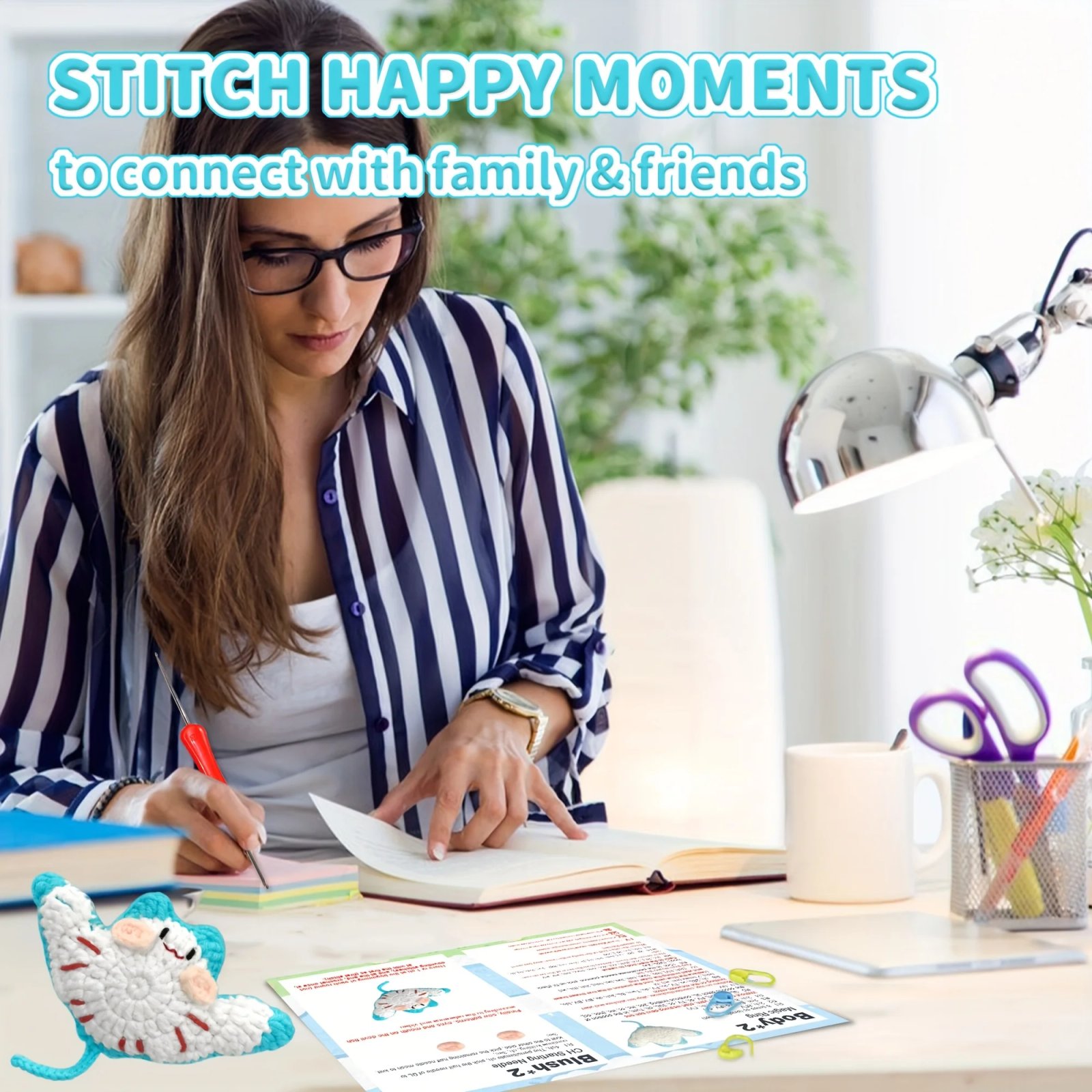 Devilfish Crochet Kit for Beginners - Complete Amigurumi Plush Set with Video Tutorials - Image 6