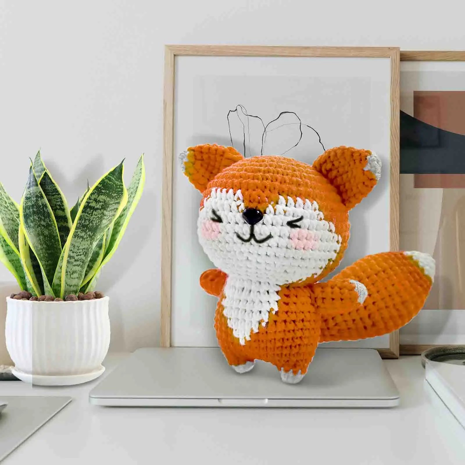 1set Fox Crochet Set for Beginners,Include Step-by-Step Video Tutorials(Accessories In Random Color) - Image 4