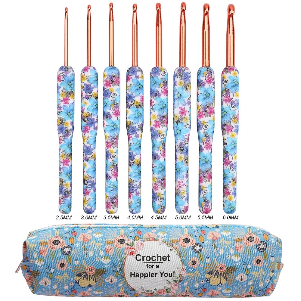 Sewing Crochet Hooks Ceramic Handle Alumina Crochet Hooks Knitting Needles Set Sewing Crochet for Weave Sewing Needles DIY Tool