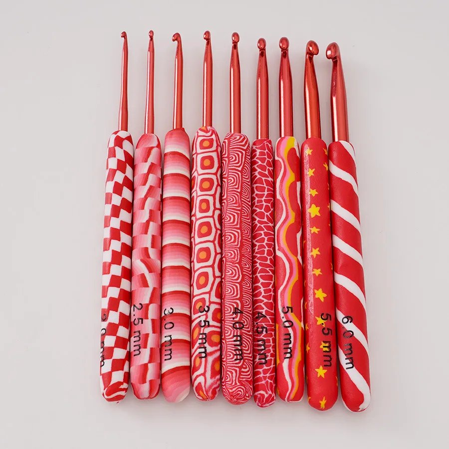 15 Styles Crochet Hook Set for Yarn Knitting Aluminum Crochet Hooks Stainless Steel DIY Knitting Tools Ergonomic Handle Needles - Image 5