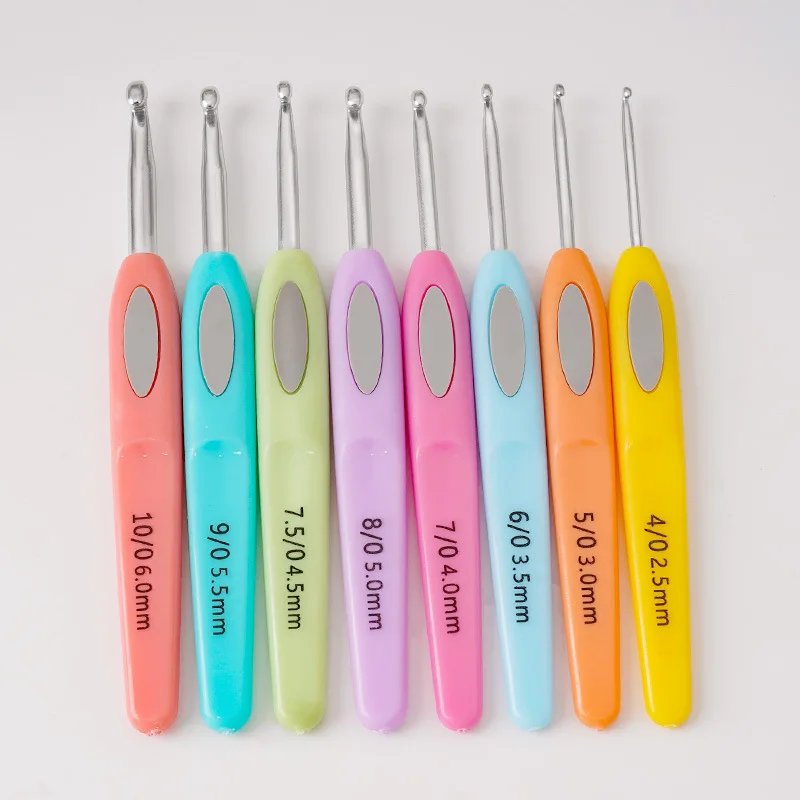 15 Styles Crochet Hook Set for Yarn Knitting Aluminum Crochet Hooks Stainless Steel DIY Knitting Tools Ergonomic Handle Needles - Image 6