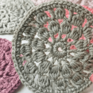 Blossom Medallion Coaster Crochet Pattern