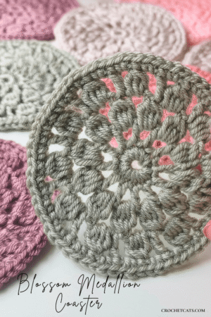 Blossom Medallion Coaster Crochet Pattern
