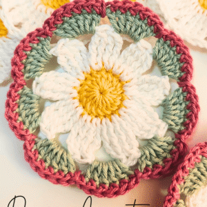 Daisy Coaster Crochet Pattern