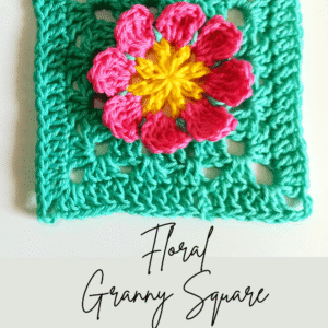 Floral Granny Square Crochet Pattern