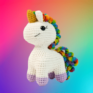 Unicorn Amigurumi Beginner Crochet Kit With Video Tutorial & All Materials