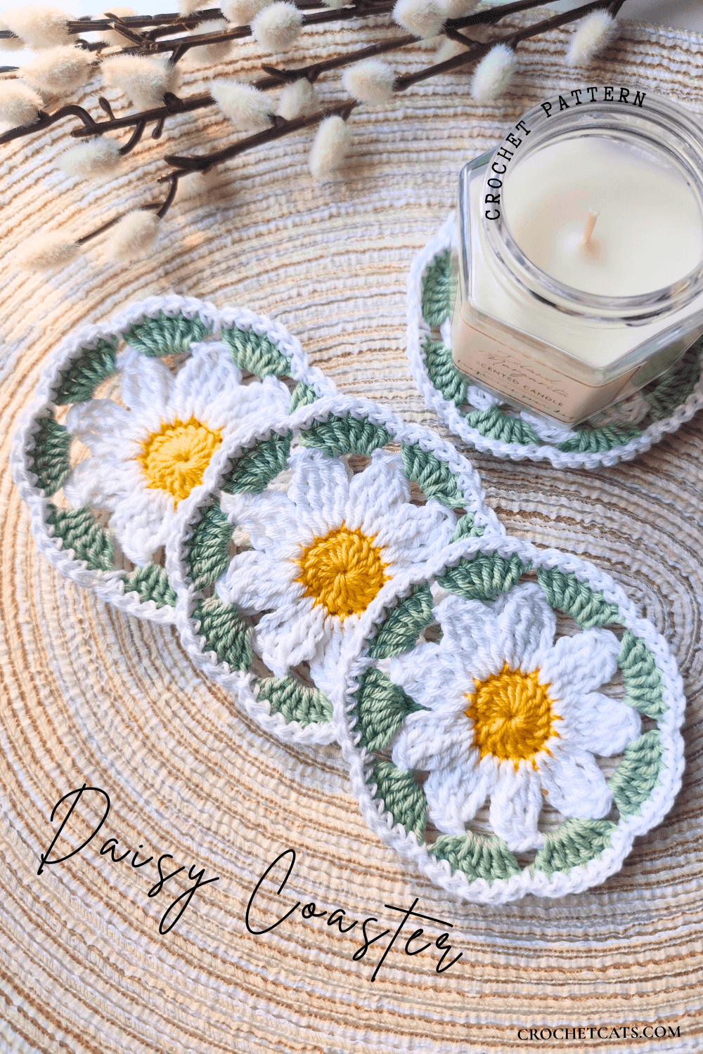 Daisy Coaster Crochet Pattern