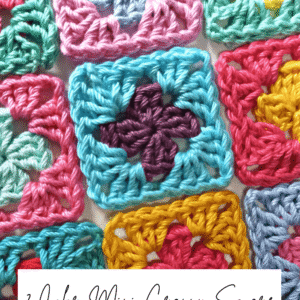 Two-Color Mini Granny Square Crochet Pattern