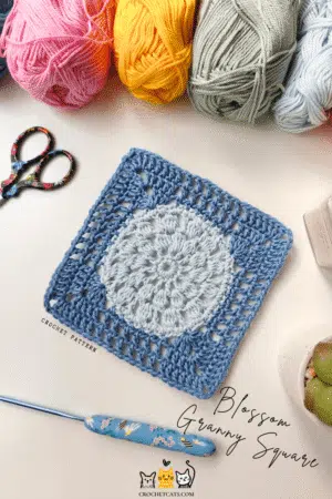 Blossom  Granny Square Crochet Pattern